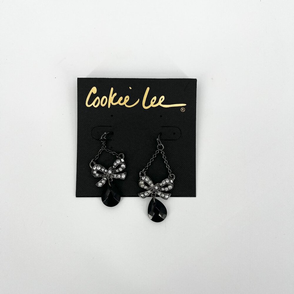 cookie lee genuine crystal earring